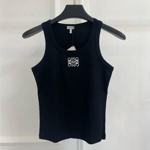 Black tank tops for women by Loewe